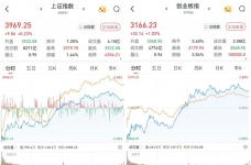 A股低开高走，三大股指收涨：电工电网题材掀涨停潮，超3300股飘红