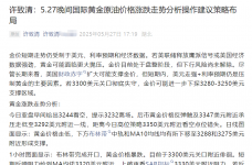 许致清：5.28晚间黄金原油最新涨跌走势分析#独家多空操作建议